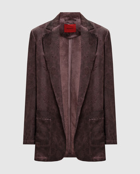 Max & Co Brown jacket with floral pattern MCONUVOLE