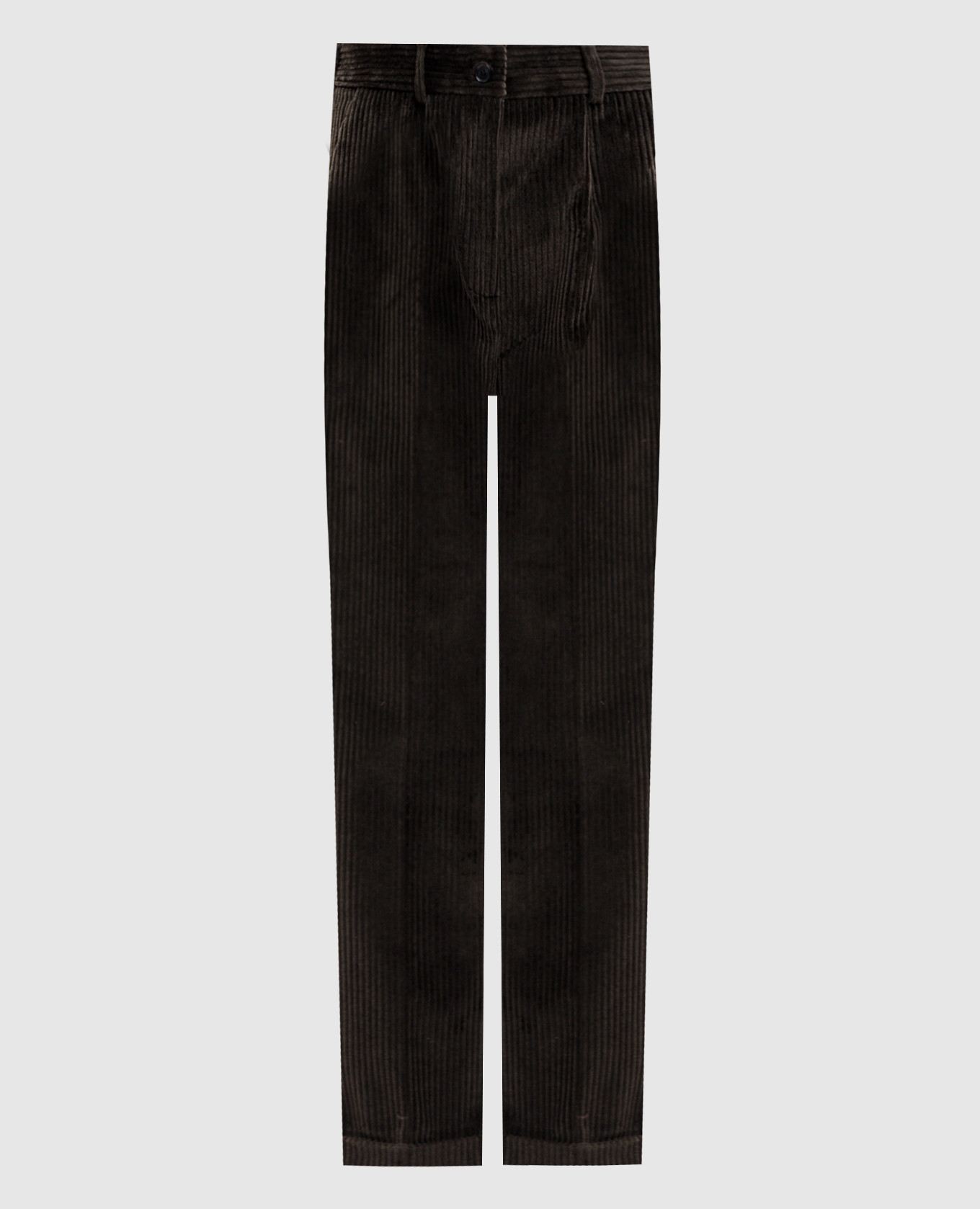 Green velvet trousers with lapels Kiton