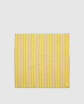 Pip Studio Set of yellow Stripes serving napkins with logo 51067034