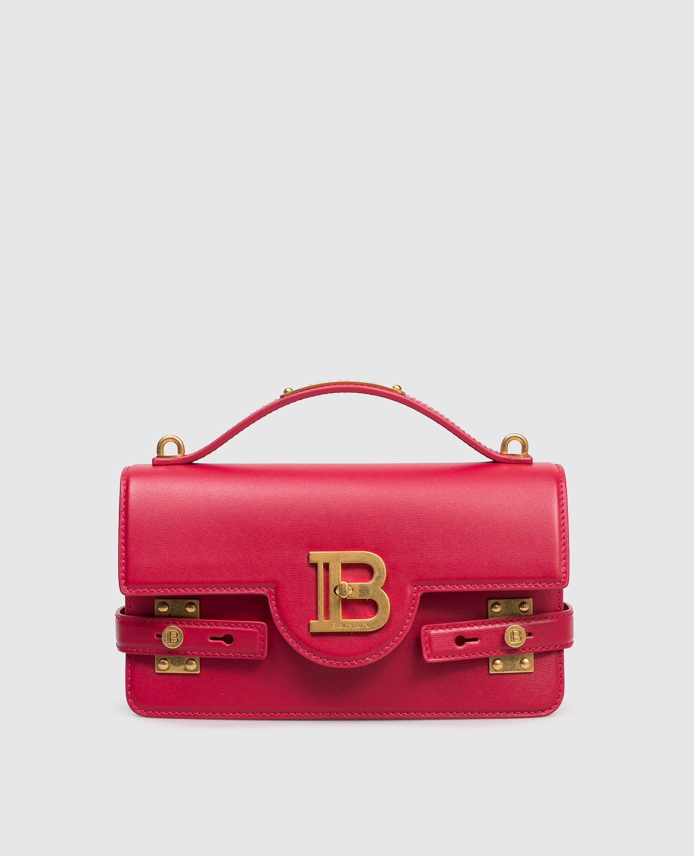 

Pink leather bag B Buzz 24 Balmain