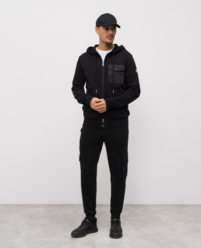 Moncler Black sports jacket with logo K20918G0007289A8F
