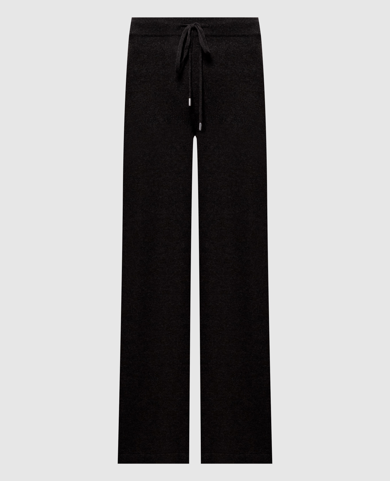 Brown wool, silk and cashmere trousers