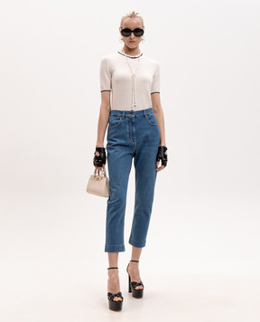 Valentino Ivory wool top 9B3KC74YAC1