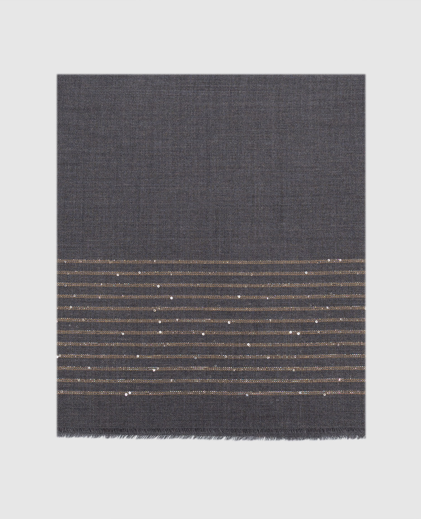Gray wool stole
