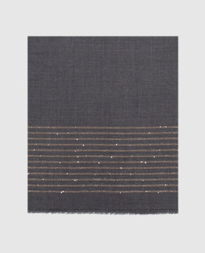 Peserico Gray wool stole A31551C0CC897