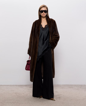 Elpidio Loffredo Brown mink fur coat VIS1636AH