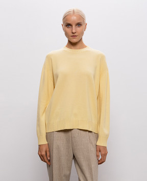 Fabiana Filippi Yellow wool, silk and cashmere jumper MAD216F028M281