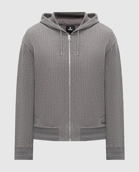 Mackage MATEA-K gray striped sports jacket MATEAK