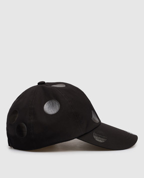 Y`S Yamamoto Black print cap YQH02025