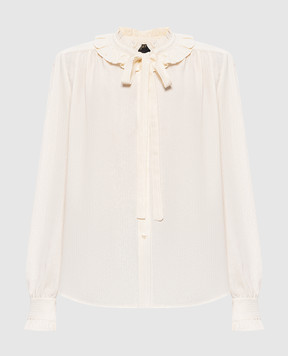 Twinset Beige blouse with silk 262TT2212