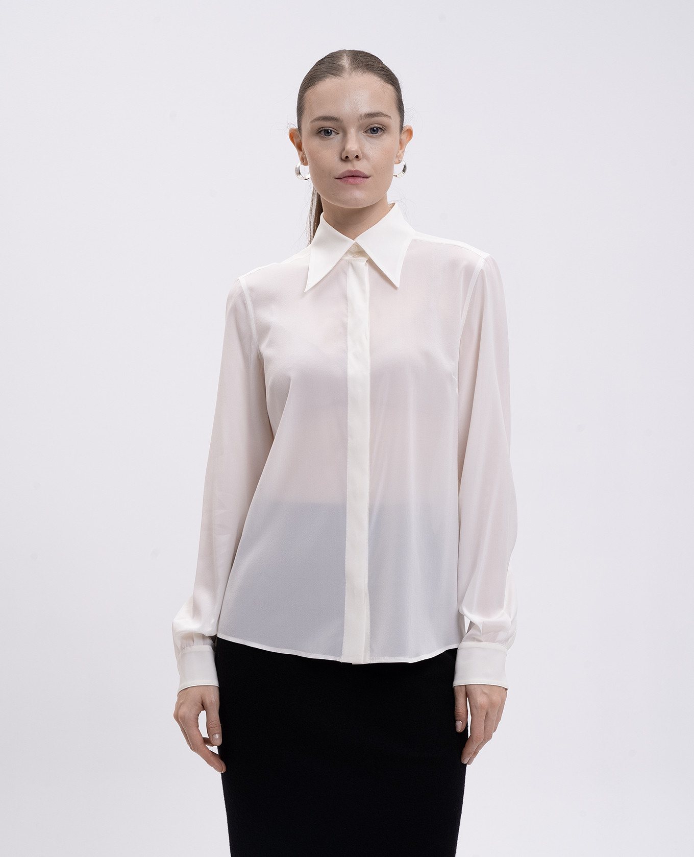 White silk blouse Dolce&Gabbana 3