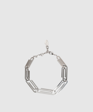 Silver Paperclip Bracelet