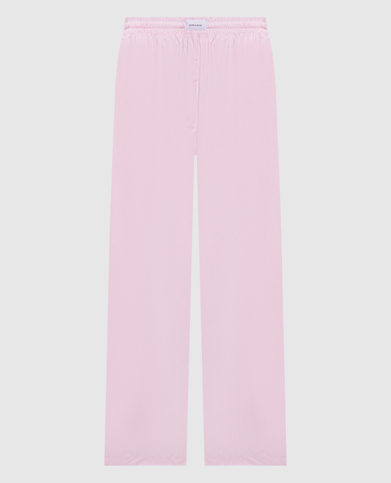 

Pink striped pajama pants with logo Dore & Rose