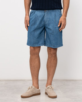 CAPOBIANCO Blue denim shorts 20M858RB00