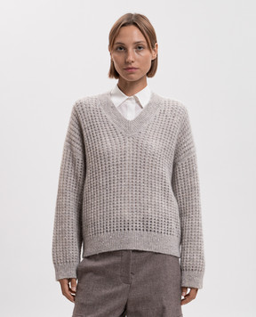 Peserico Beige alpaca wool pullover A99244F05G9100