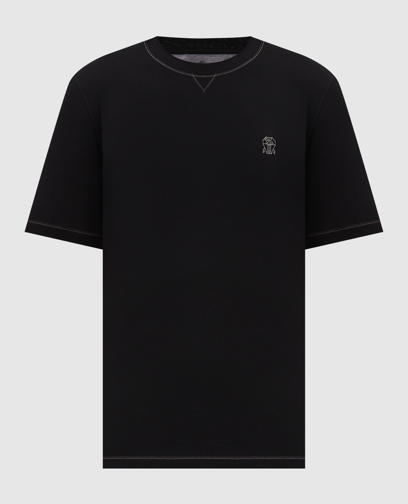 Black T-shirt with emblem