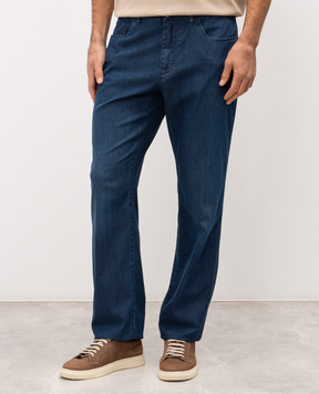 Stefano Ricci Blue jeans with logo M8T61B3120T38BL