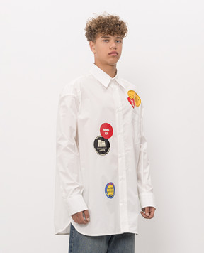 Maison Margiela MM6 White shirt with print SH0DT0060M36013