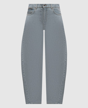 Max & Co Blue banana jeans with a patch MCOCANTORE