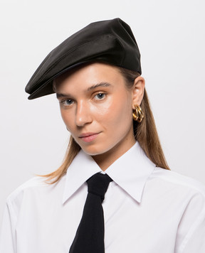 Dolce&Gabbana Black cap with silk FH473AFUM3R