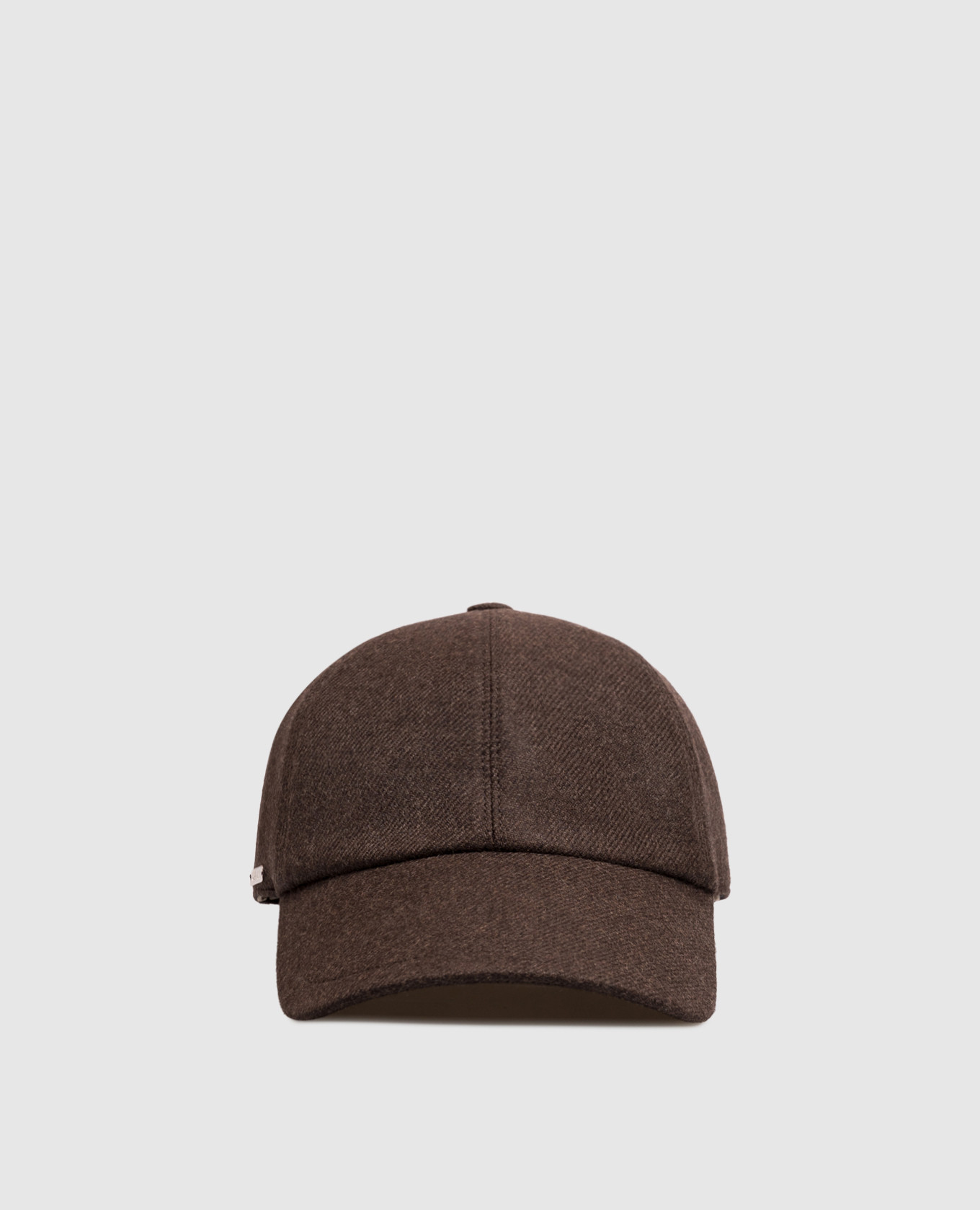 Brown wool and cashmere cap