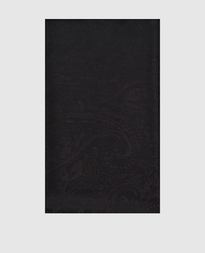 Etro Black silk and wool scarf WATA0010AQ13M