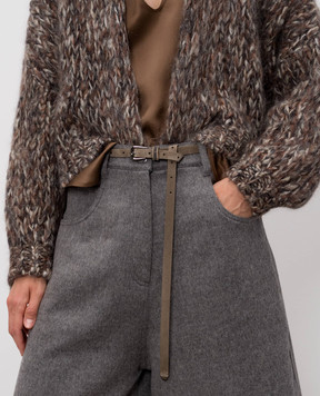Brunello Cucinelli Brown suede belt M0DELC149P