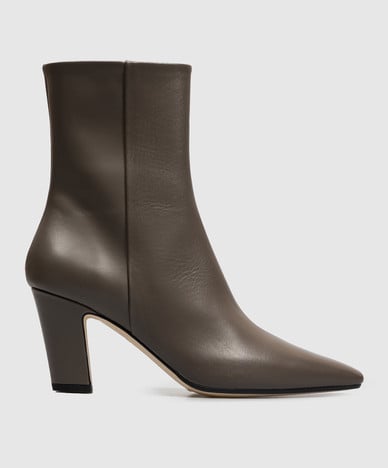 Bottines Maris en cuir marron