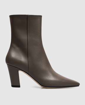 Aeyde Maris brown leather ankle boots AB0735002052226