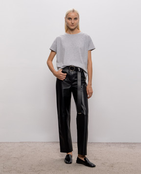 Loulou de Saison Basiluzzo grey melange t-shirt BASILUZZOLDS