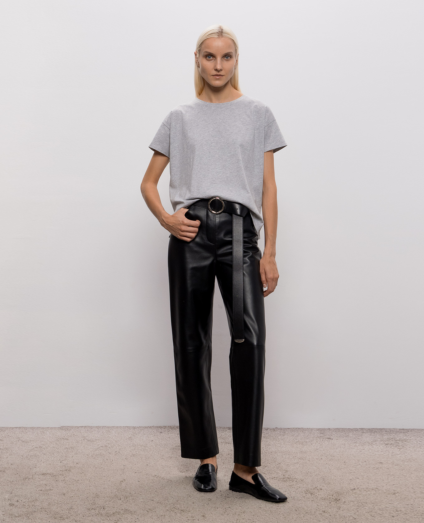 Basiluzzo grey melange t-shirt Loulou de Saison 2