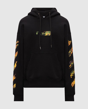 Off-White Black hoodie with Spices Arrow print 44MBB085F26F004