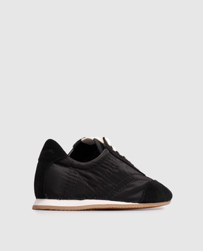 Toteme Black Flex combo sneakers 263WAS0357FB0137