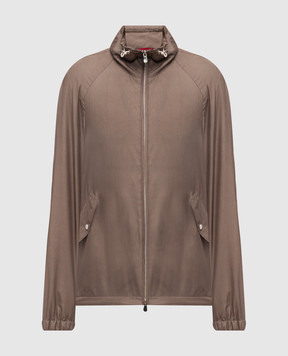 Brunello Cucinelli Brown jacket with silk MZ4216542