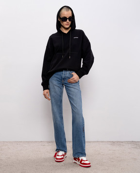 Off-White Blue jeans with a worn effect 2YA069S26DEN002