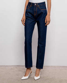 Versace Blue jeans with logo patch 10251021A18404