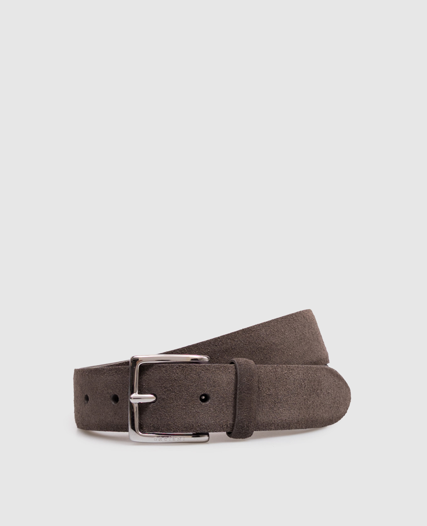Grey Amalfi suede belt