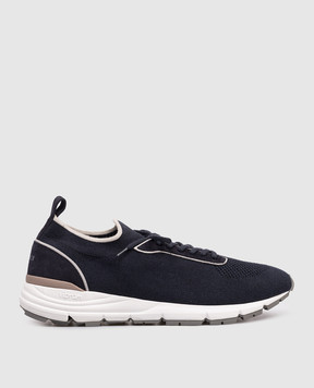 Peserico Blue combination sneakers R79074C0CC796