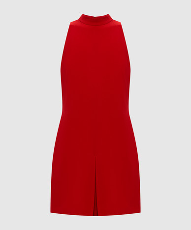 Red mini dress