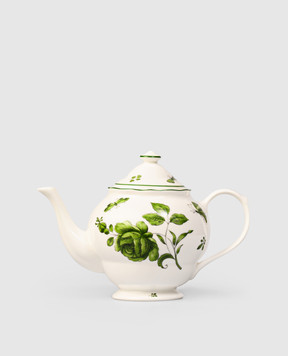 Geminiano Cozzi 1765 White porcelain teapot Rosa Rosae SKBBU3369019
