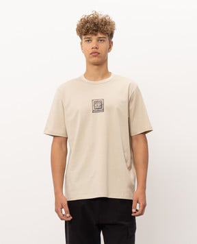 C.P. Company Metropolis Metropolis Series beige T-shirt with a print LTS052A006370W