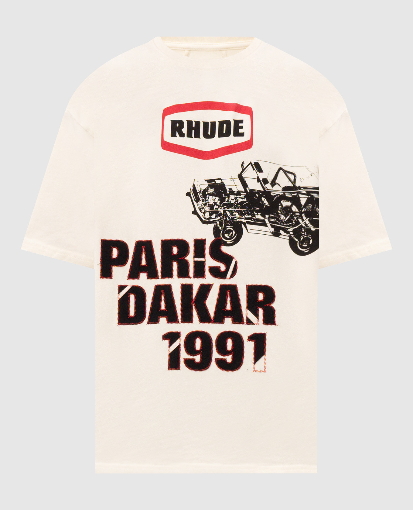 Ivory Paris Dakar T-shirt Rhude