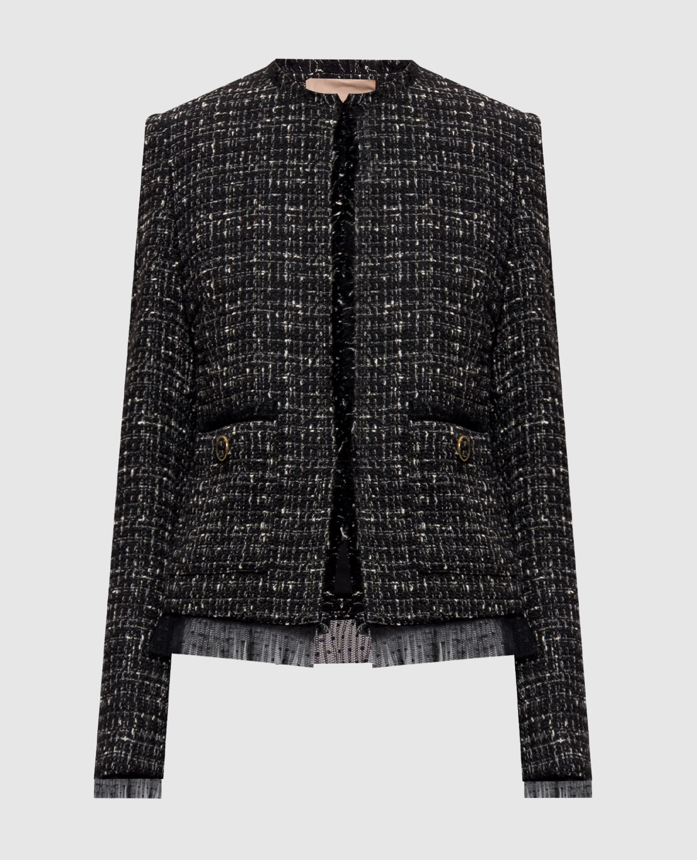 Black tweed jacket Twinset