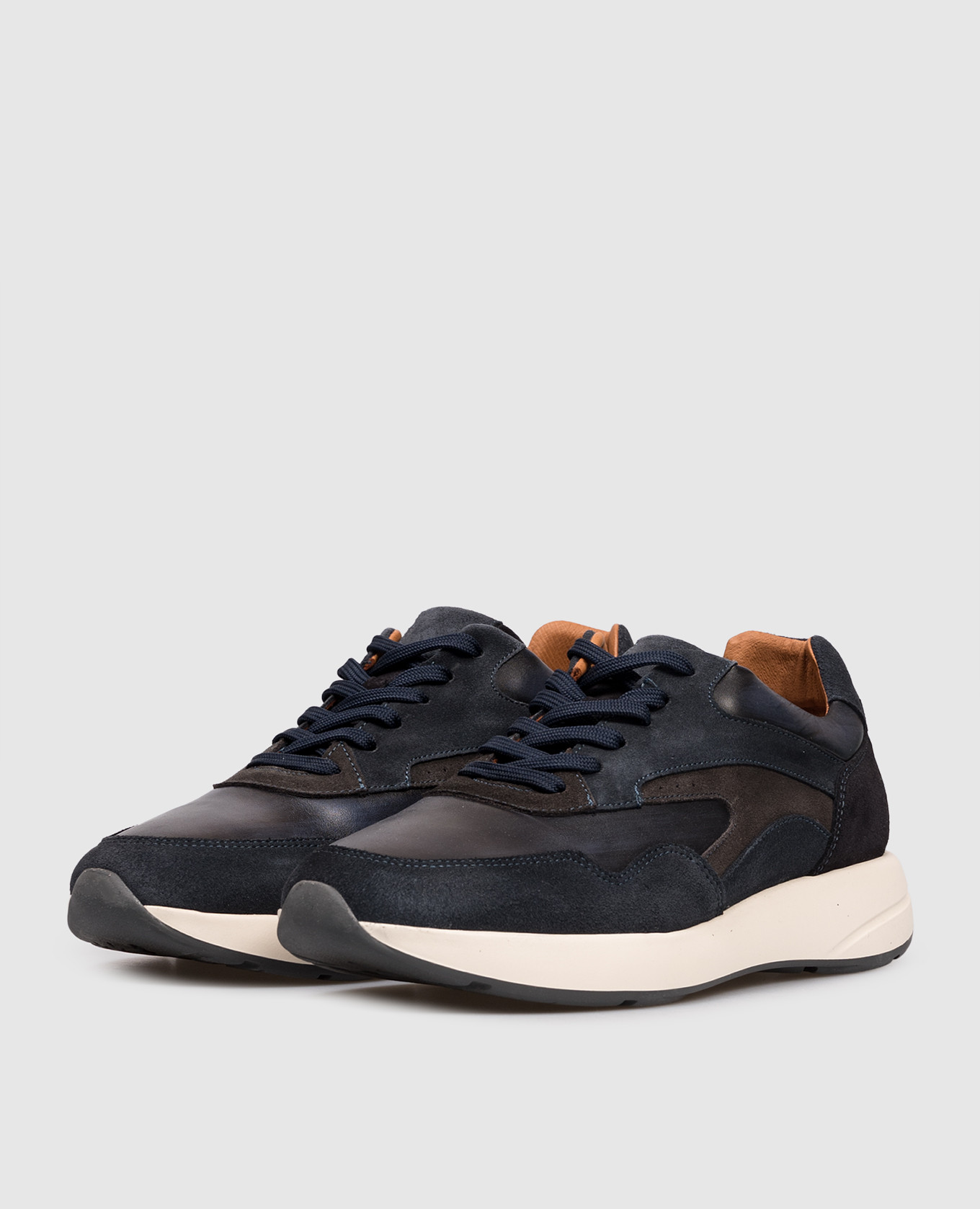 

Blue leather sneakers Florentino