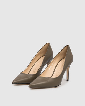 Babe Pay Pls Khaki leather shoes 201801KO