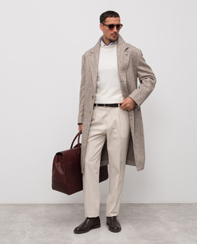 Brunello Cucinelli Beige cotton pants M252UE1950