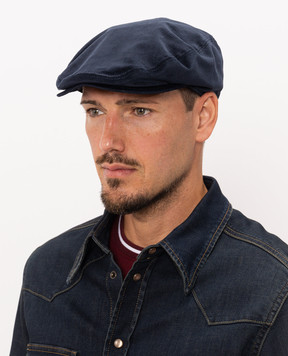 Dolce&Gabbana Blue velvet cap GH587AFUWFK