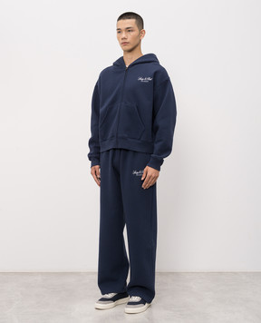 Sporty & Rich Blue tracksuit with logo embroidery ST09476269BL106PA07176
