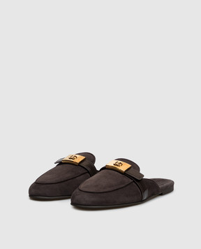 Dolce&Gabbana Brown suede mules CI0231A3S71