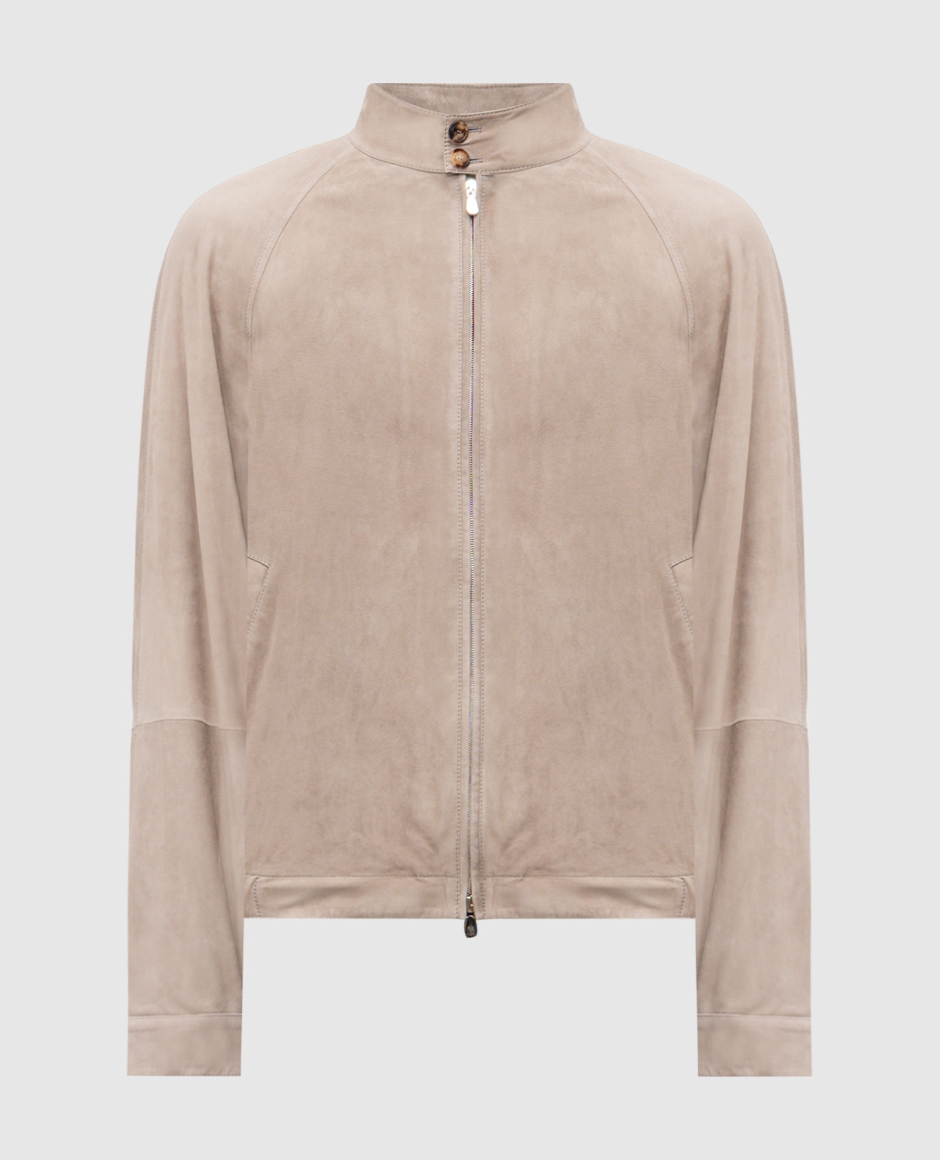 

Khaki suede jacket Brunello Cucinelli